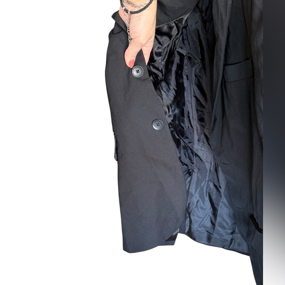 ZARA Black Two Buttons Closure Blazer Size Small - Picture 8 of 16